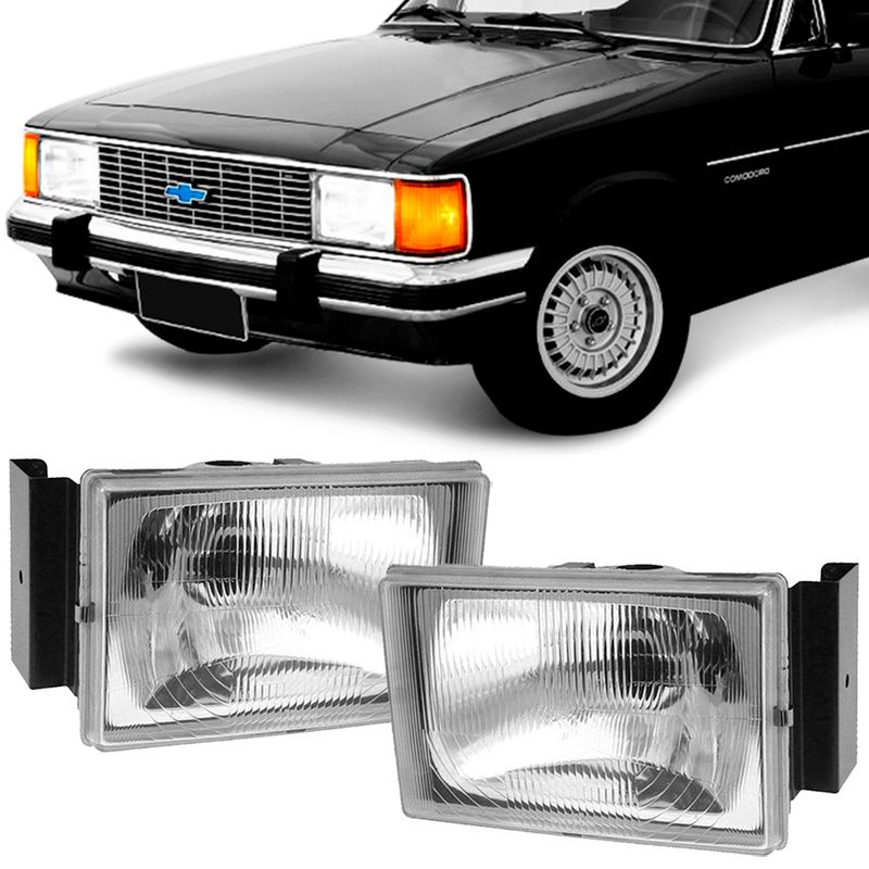 Par Farol Chevrolet D20 89 92 Opala 80 87 Foco Simples Soquete FG51 Orgus