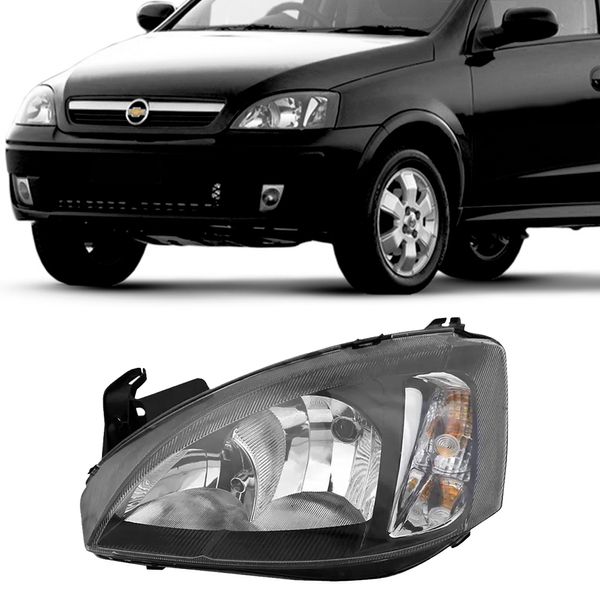 Par Farol Corsa Montana 2002 2007 Mascara Negra Pisca Orgus FG536