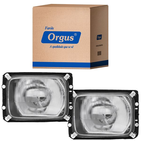 Par Farol Mercedes 910 912 1718 Cara Chata Soquete H4 Orgus FM54 H4, FM54