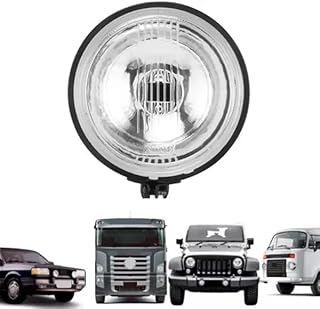 Par Farol Milha H3 Redondo 110MM Motorista Passageiro F 58 Nino