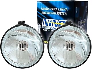Par Farol Milha Auxiliar H3 Redondo Carcaça Ferro 110mm NINO
