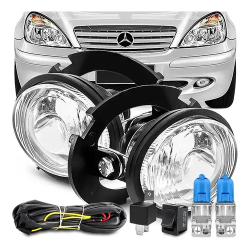 Par Farol Milha Mercedes Classe 99 2004 Auxiliar Soquete Fortluz
