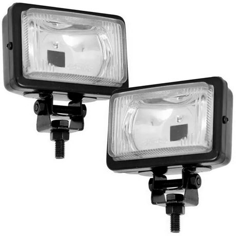 Par Farol Milha Mini Universal Aco 92X62MM Preto Motorista Passageiro 750FCR Fortluz 92X62MM, 750FCR