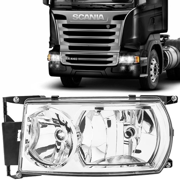 Par Farol Scania S5 Pgr 2009 2013 H7 Pisca Nino