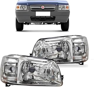 Par Farol Dianteiro Fiat Uno Fiorino 2004 2005 2006 2007 2008 2009 2010 2011 2012 2013 Ambos os Lados