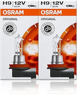 H9 64213 DOT Lâmpada de halogêneo padrão original 12V 65W 3800K PGJ19-5 Feito na Alemanha/Pacote com 2