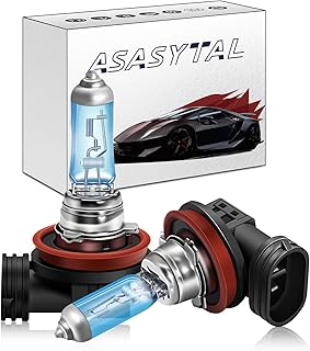 Lâmpada de farol de halogênio H8 12V 35W 4300K super brilhante branco quente farol de neblina motocicleta lâmpada de substituição padrão, 2 peças