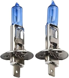 Kit 2 Lâmpadas Automotivas H1 Super Branca Tipo Xênon, 12V, 55W, 8500K, para Farol e Milha