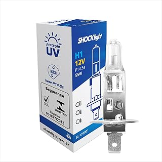 Lampada Shocklight Super Branca H1 12V 55W BOX PAR