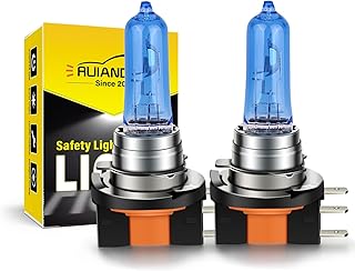 Ruiandsion Lâmpadas de halogêneo H15, lâmpada de substituição de lâmpada branca Xenon H15 12V 15/55W, pacote com 2