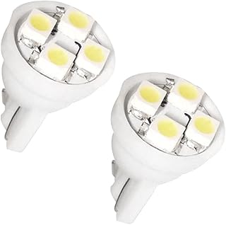 Lampada LED Encaixe T10 1,8W 12V 4 LEDs Branca Autopoli Esmagada Par