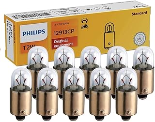Par Lâmpada Sinalização Philips Bluevision 12V 5W Sinalização 12961BVB2