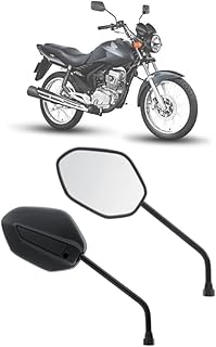 Par Retrovisor Titan 125 150 2014 2017 Preto 9MM Gvs