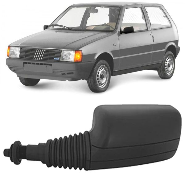 Par Retrovisor Uno 85 88 2 4 Portas Preto Controle Cofran