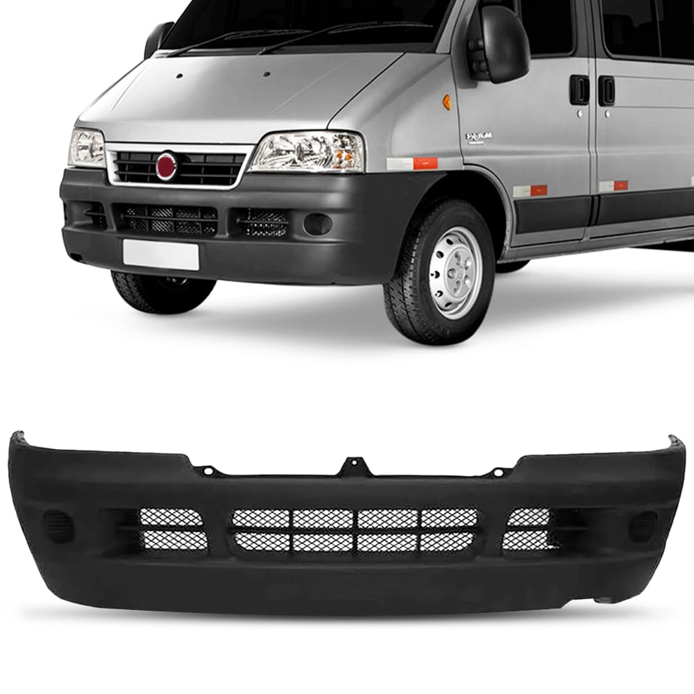 Para-Choque Dianteiro Fiat Ducato 2006 2017 Preto Texturizado Dts