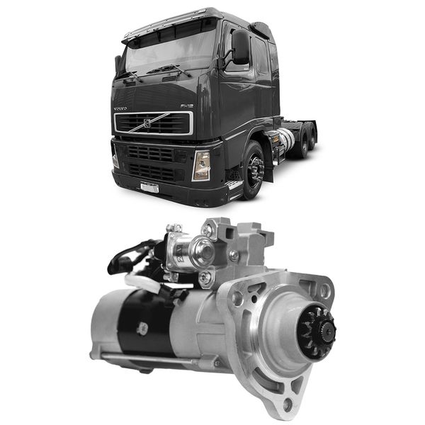 Partida Arranque Agrale Volvo FH12 99 2006 24V 12 Dentes Bosch F042001199