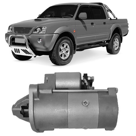 Partida Arranque Mitsubishi L200 2 5 96 2012 12V Bosch F042001184