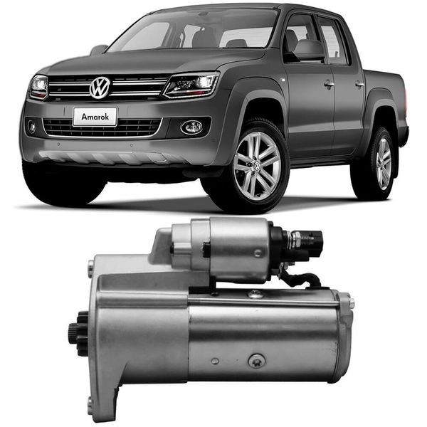 Partida Arranque VW Amarok 2010 2019 12V 12 Dentes Euro Polo 20579