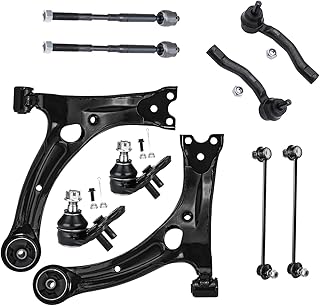 KRGUOD Kit De Suspensão De Barra Estabilizadora, Junta Esférica Do Braço De Controle Inferior Dianteiro Para Toyota Corolla 2003 2004 2005 2006 2007 2008 - Conjunto De 10 Peças K640360 K640361.