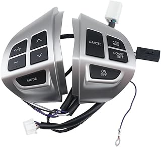 Botão do volante compatível com Mitsubishi Outlander 2006-2012 e L200 2006-2016. Botão de controle de cruzeiro no volante (fibra de carbono).