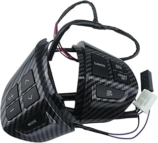 Controle de volante compatível com Mitsubishi L200 KB 2006-2016, Pajero e Montero Sport KH 2008-2015 - Botões de controle do volante - Código 8701A087
