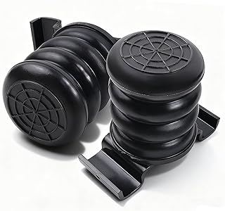 2 peças SSR-612-47 Kit de molas auxiliares a ar traseiras, sistema de molas auxiliares de melhoria de suspensão traseira preta para Toyota Tacoma Hilux 2016-2023, para Nissan Frontier, para
