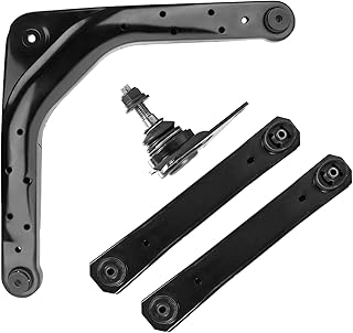 KRGUOD Kit De Suspensão Braços Controle Traseiros Para Jeep Grand Cherokee 1999, 2000, 2001, 2002, 2003, 2004, 2 Inferiores, 1 Braço Superior, Junta Esférica, Substituição Rk643183 K641869-4 Peças