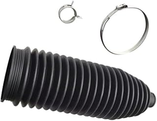 Capa de engrenagem de direção 77367811 68320133AA para Jeep For Compass 2.4L 2017-2019, bota de poeira de metal plástico com fecho, peça de reposição preta para reparo de suspensão