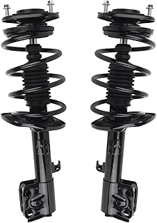 Autoround Amortecedor completo dianteiro 172990 172989 compatível com Toyota Corolla 2014 2015 2016 2017 2018 2019 1,8L L4, escoras esquerda e direita com conjunto de mola helicoidal