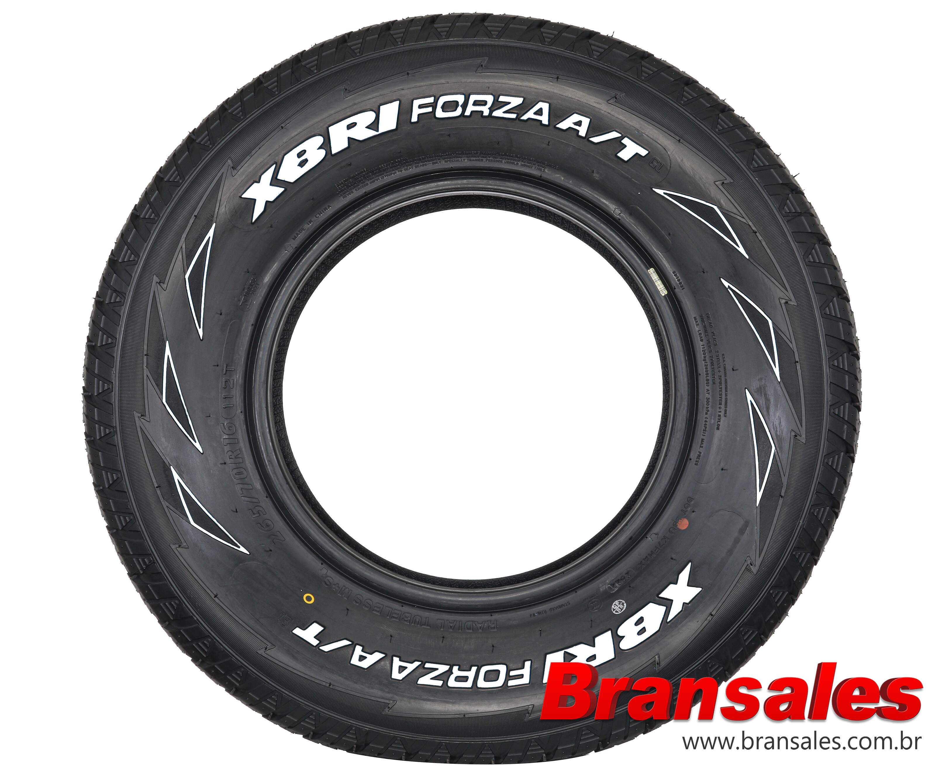 Pneu Aro 16 265 70R16 Xbri 112T Tl Forza At F1