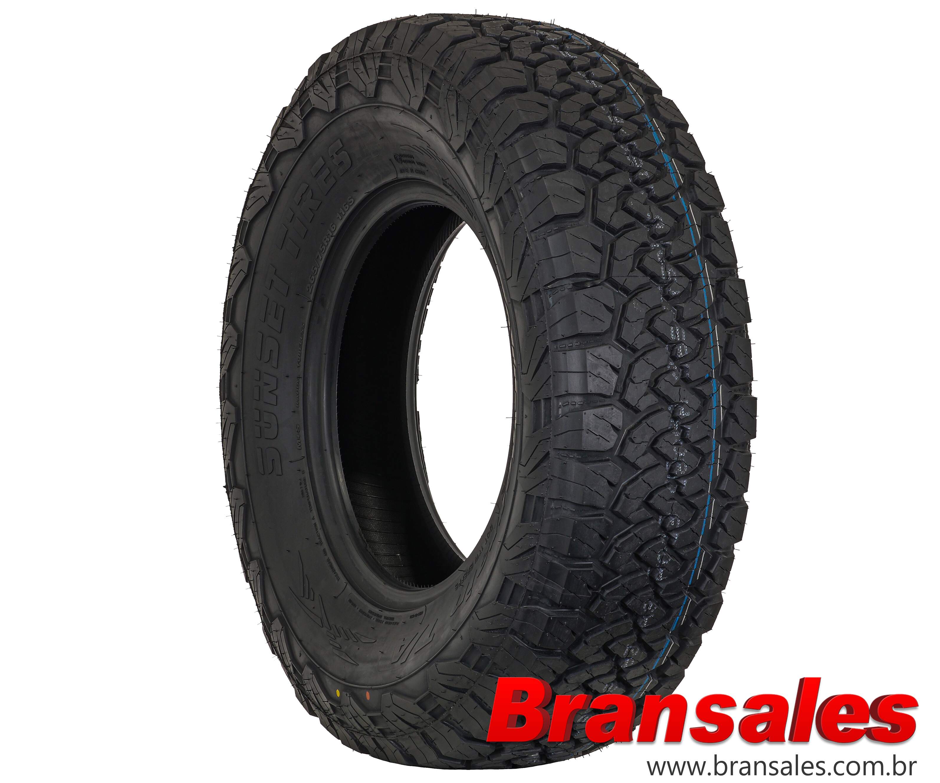 Pneu Aro 16 265 75R16 Sunset All Terrain Ta 116S Letras Brancas