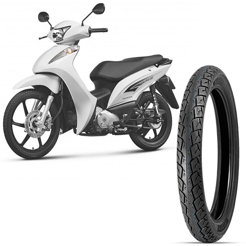 Pneu Moto Biz 125 Levorin Aro 14 80 100 14 49L Traseiro Matrix