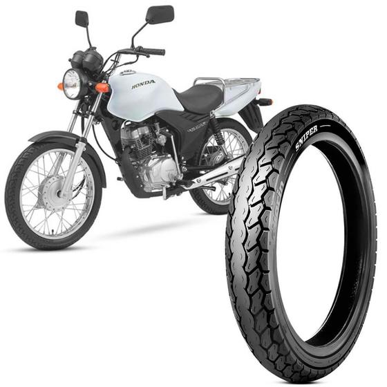 Pneu Moto Cg 125 Cargo Levorin Aro 18 90 90 18 57P Traseiro Sniper