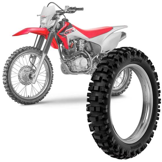 Pneu Moto Crf 230F Rinaldi Aro 18 100 100 18 59M Traseiro RW33