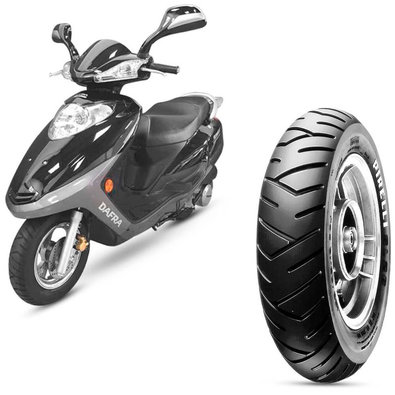 Pneu Moto Dafra Smart 125 Pirelli Aro 10 3 50 10 59J Dianteiro Traseiro SL26
