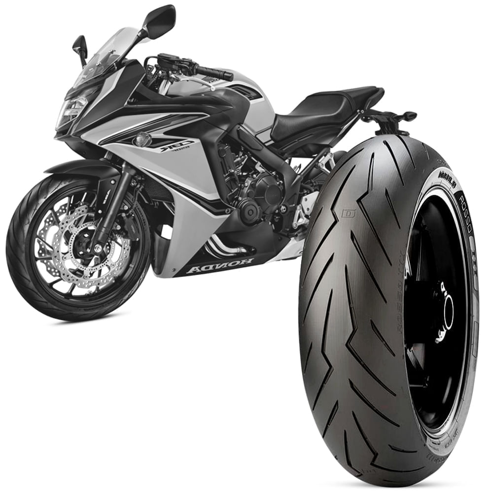 Pneu Moto Honda Cbr 650F Pirelli Aro 17 180 55 17 73W Traseiro Diablo Rosso 3