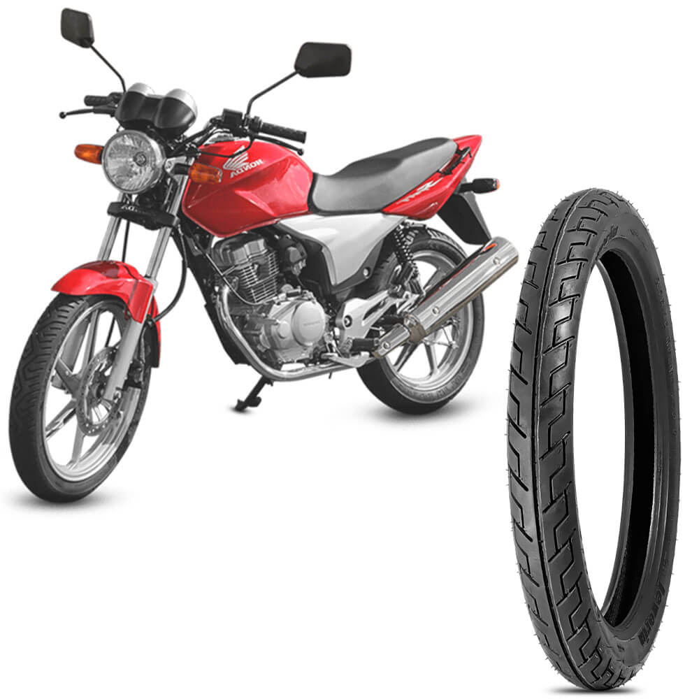 Pneu Moto Honda Cg 150 Cargo Levorin Aro 18 2 75 18 48P Dianteiro Azonic