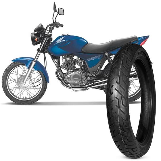 Pneu Moto Honda Cg Pirelli Aro 18 100 90 18 56P Tl Traseiro MT65