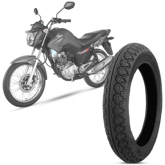 Pneu Moto Honda Cg Technic Aro 18 90 90 18 57P Tl Traseiro Stroker City Reinf