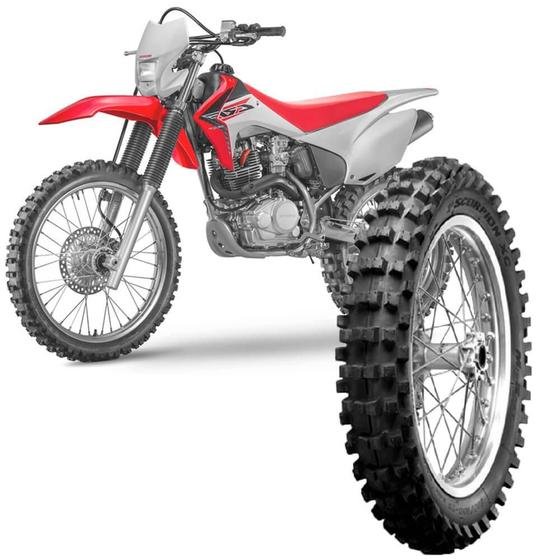 Pneu Moto Honda Crf 230F Pirelli Aro 19 100 90 19 57M Traseiro Scorpion MX32