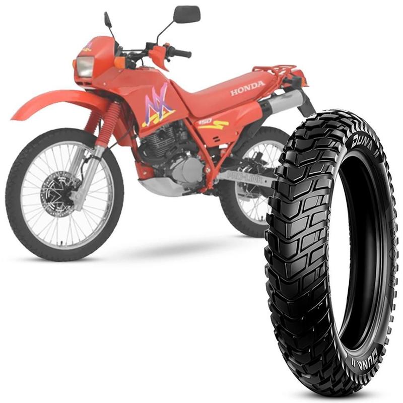 Pneu Moto Honda Nx 4 Levorin Aro 17 120 90 17 64S Traseiro Duna