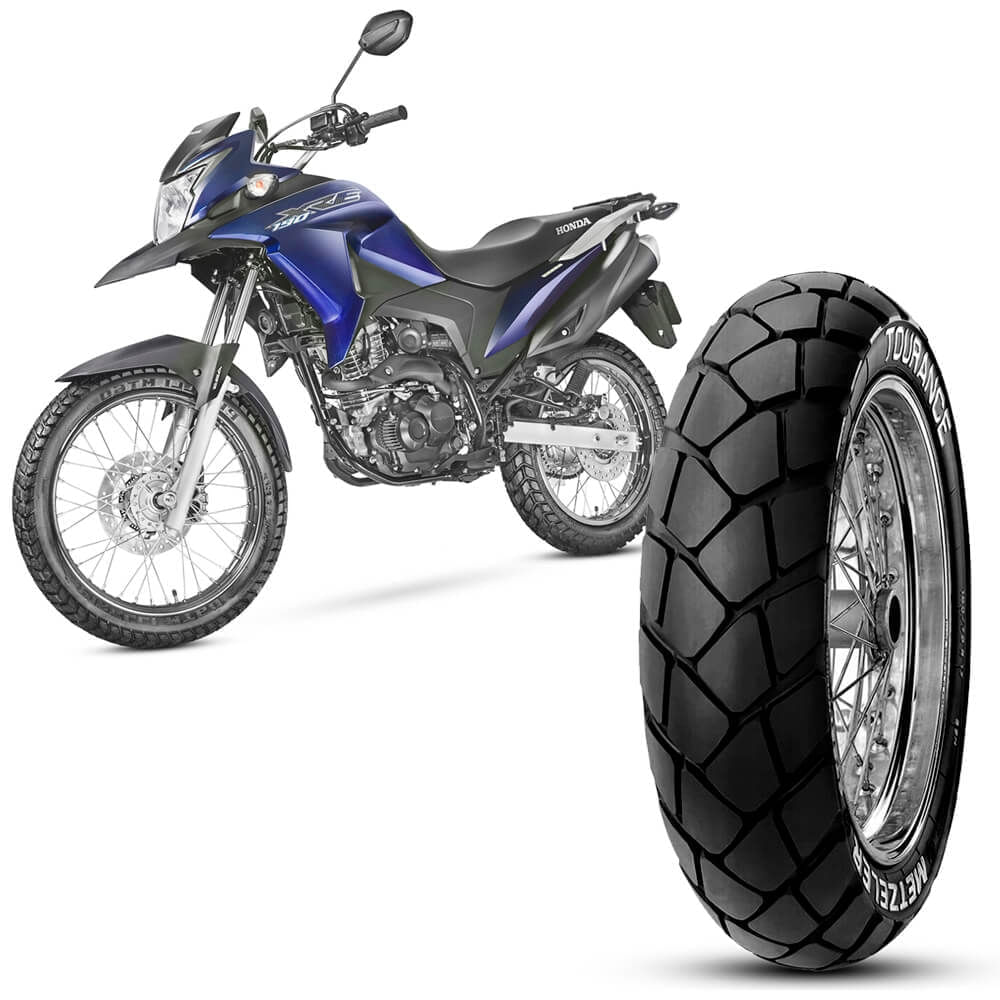 Pneu Moto Honda Xre 190 Metzeler Aro 17 110 90 17 60P Traseiro Tourance