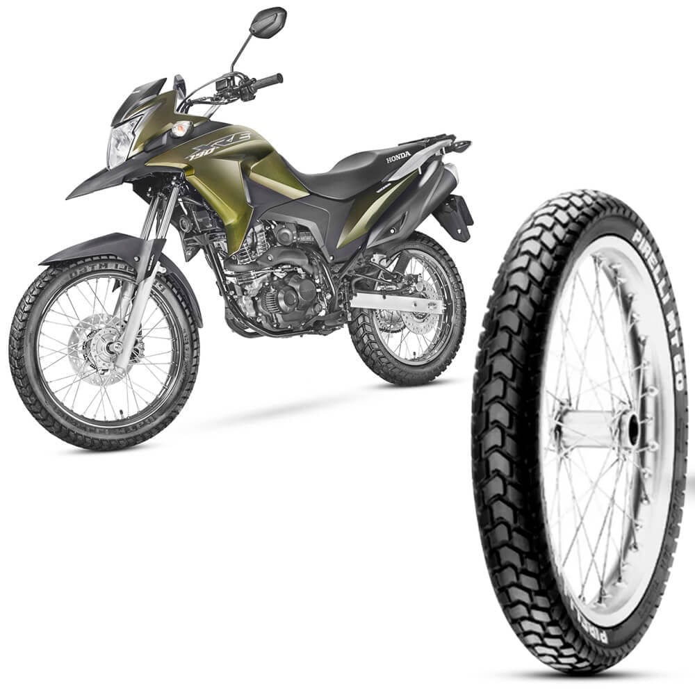 Pneu Moto Honda Xre 190 Pirelli Aro 19 90 90 19 52P Dianteiro MT60