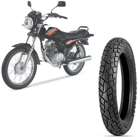 Pneu Moto Hunter 125 Levorin Aro 18 100 80 18 53S Traseiro Dual Sport
