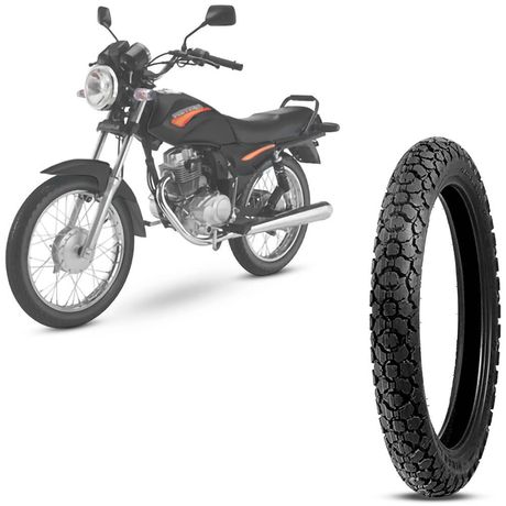 Pneu Moto Hunter 125 Levorin Aro 18 80 100 18 47P Dianteiro Matrix