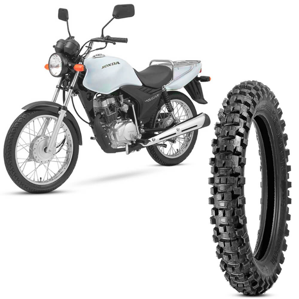 Pneu Moto Hunter 125 Levorin Aro 18 90 90 18 Nhs Traseiro Raptor