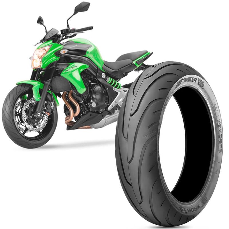 Pneu Moto Kawasaki Er 6N Technic Aro 17 160 60 17 69V Traseiro Stroker