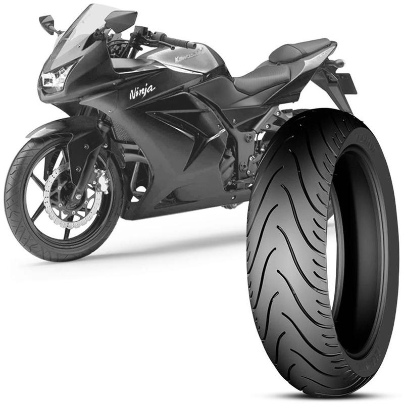 Pneu Moto Kawasaki Ninja 250R Technic Aro 17 140 70 17 66S Tl Traseiro Stroker City