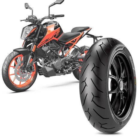 Pneu Moto Ktm Duke 200 Pirelli Aro 17 150 60 17 66H Tl Traseiro