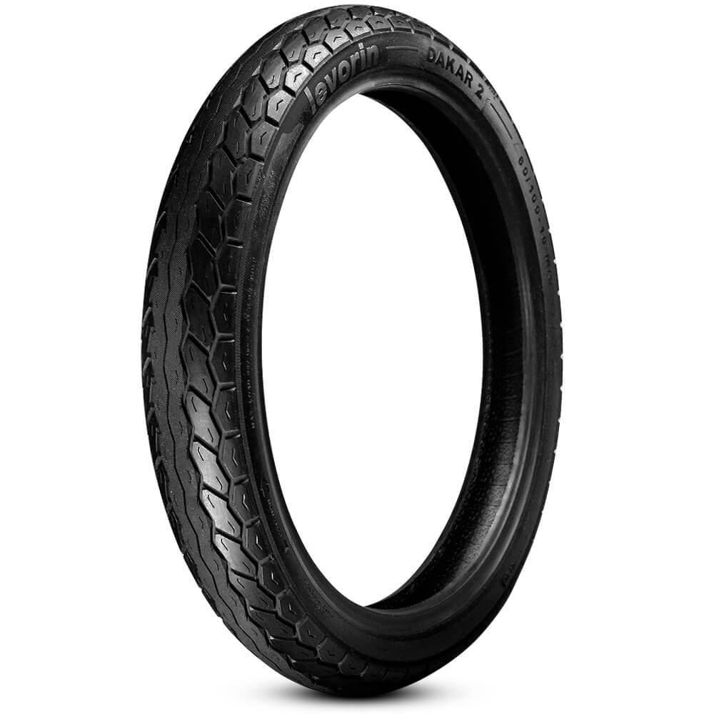 Pneu Moto Levorin Aro 18 80 100 18 47P Dianteiro Dakar Ii
